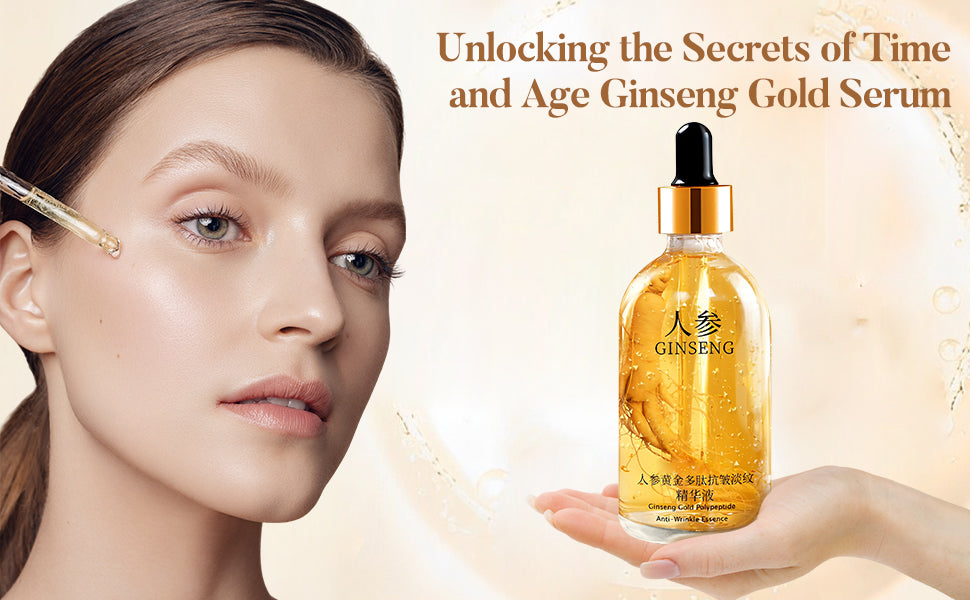 Ginseng Polypeptide Anti-Ageing Essence,  Ginseng Serum, for Tightening Sagging Skin Reduce Fine Lines (100 ml)
